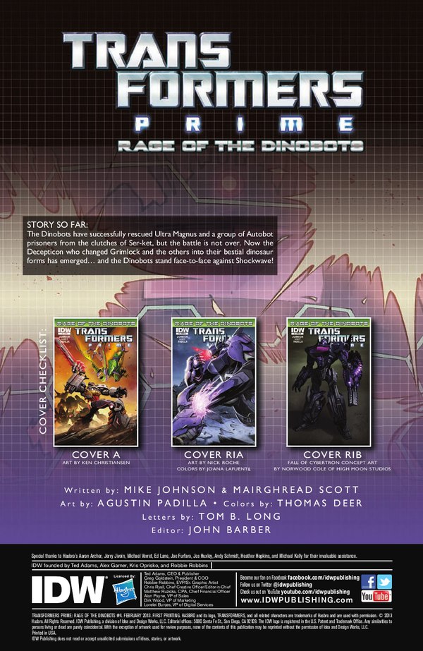 Transformers Prime Rage Of Dinobots Issue 4 Image  (2 of 9)